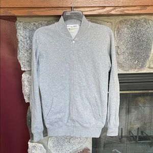 Comme des Garcons Gray Zip-Up Sweater